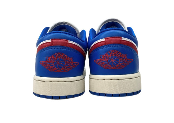 ナイキ NIKE 23年製 WMNS AIR JORDAN 1 LOW エア ジョーダン ロー AJ1 ジャンプマン シューズ 白 青 DC0774-416 メンズ靴 スニーカー ブルー 28.5cm 104S-1059