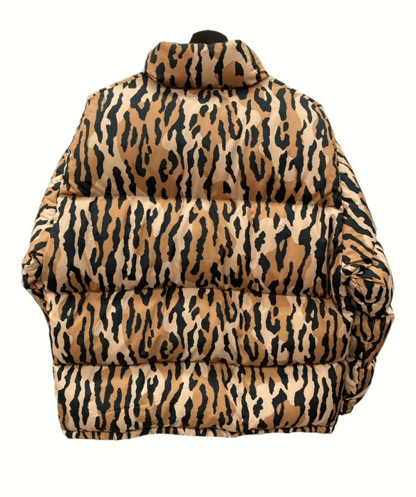 ワコマリア WACKO MARIA × NANGA ナンガ 21AW LEOPARD DOWN JACKET TYPE-1 レオパード ダウン ジャケット 茶 ジャケット ヒョウ柄・レオパード柄 ブラウン Sサイズ 104MT-1117