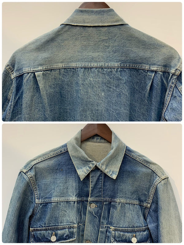 【曜日割引対象外】 リーバイス Levi's 50's 507XX 2nd 革パッチ 片面タブ VINTAGE デニム ジャケット 201MT-3011 VB