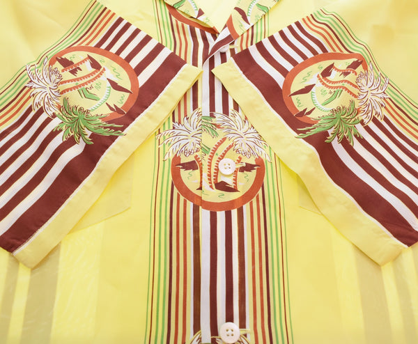 サンサーフ SUN SURF  PALMS & STRIP レーヨンシャツ オープンカラー 開襟 SS33870 半袖シャツ マルチカラー LLサイズ 103MT-3064