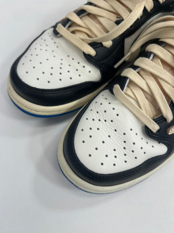 ジョーダン JORDAN Travis Scott × Fragment × Nike Air Jordan 1 Low OG SP Military Blue トラヴィススコット × フラグメント × ナイキ エアジョーダン1 ロー OG SP ミリタリー ブルー DM7866-140 レディース靴 スニーカー ホワイト 23.5cm 101sh-2105