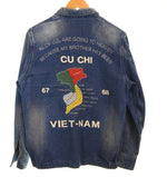 ヒューストン HOUSTON SOUVENIR DENIM VIETNAM JACKET スーベニア デニム ベトナム ジャケット Gジャン ベトジャン 50461 L ジャケット ブルー 103MT-3456
