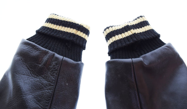 ホワイツビル WHITESVILLE フルデコ レザー切替スタジャン Night Ridersアワードジャケットスタジャン WV11375 38 ジャケット ベージュ 103MT-2490