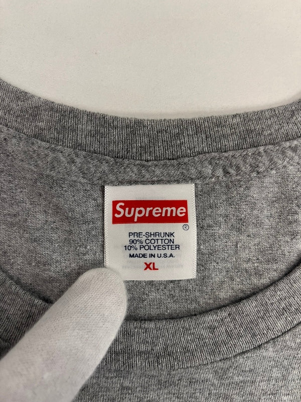 シュプリーム SUPREME Crown クラウン ロゴ プリント XL Tシャツ グレー LLサイズ 101MT-4430