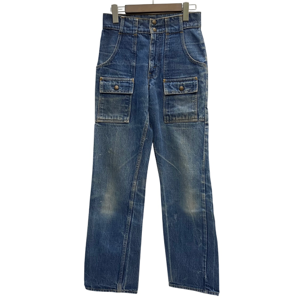 【曜日割引対象外】 リーバイス Levi's 70's ブッシュパンツ BIG E オレンジタブ デニム ブルー W27サイズ 201MB-1088 VB