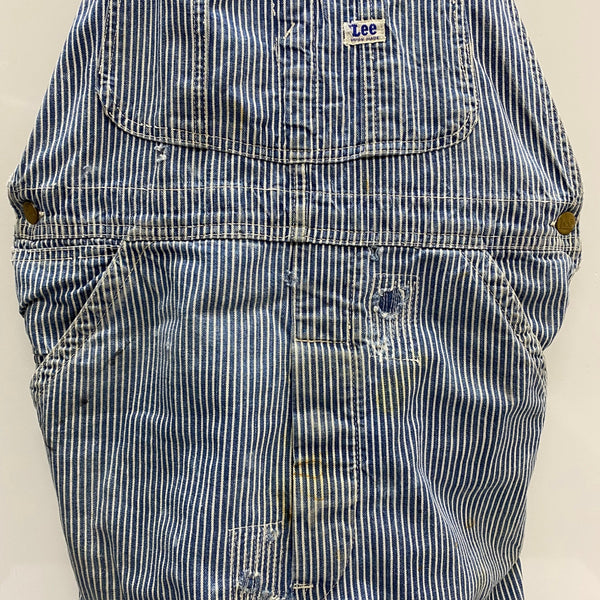 【曜日割引対象外】 リー Lee 50's ヒッコリーストライプ つなぎ・オーバーオール ブルー 201MB-1047 VB