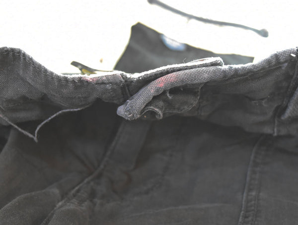 ラルフローレン RalphLauren 90s ボンテージギミックカーゴパンツ 90's マルチポケット ヘリンボーンツイル Y2K カーゴパンツ ブラック 38/32 103MB-565