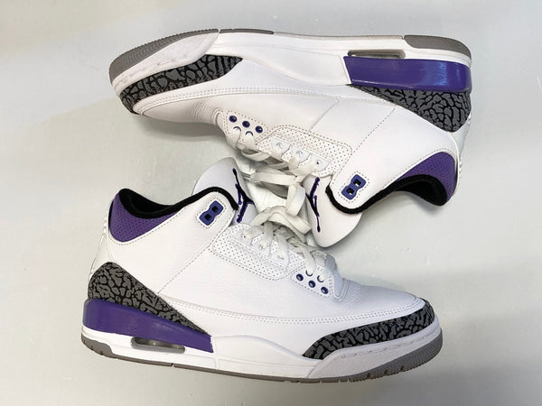 ジョーダン JORDAN NIKE AIR JORDAN 3 RETRO DARK IRIS ナイキ エア ジョーダン 3 レトロ ダーク アイリス 白 CT8532-105 メンズ靴 スニーカー ホワイト 26.5cm 101-shoes1616