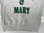 チャンピオン Champion 90s 90年代 刺繍タグ REVERSE WEAVE リバースウィーブ  メキシコ製 3段 WILLIAM＆MARY カレッジ 刺繍 灰色 スウェット 刺繍 グレー Mサイズ 104MT-2282