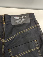 マスレス massless Organic Denim Wide Pants オーガニック デニム ワイドパンツ ブラックデニム ジーンズ デニム ブラック サイズ2 101LB-25
