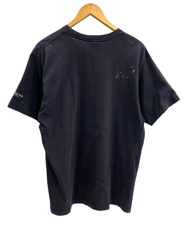 ハーレーダビッドソン Harley-Davidson 00's RIDE HARD PIKES PEAK ドクロ コブラ スカル モーターサイクル バイク プリント 黒 Tシャツ ブラック Lサイズ 101MT-4528