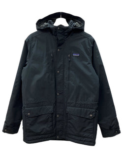 パタゴニア Patagonia 12AW ISTHMUS PARKA イスマス パーカ 裏ボア ダブルジップ フーディ アウトドア アウター 黒 27020FA12 ジャケット ロゴ ブラック Sサイズ 104MT-2156