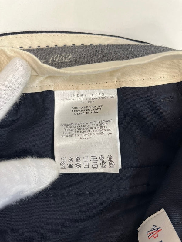 モンクレール MONCLER ウール スラックス  パンツ トラウザー 紺 F109P2A70200 スラックス ネイビー サイズ44 101MB-732