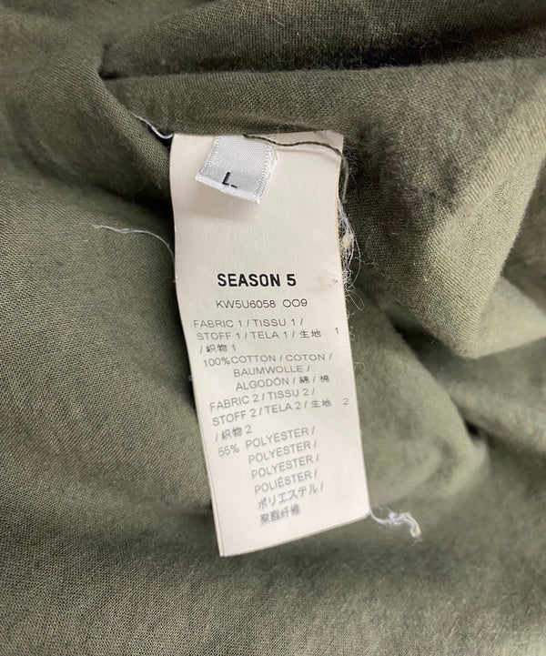 イージー YEEZY SEASON5 モッズコート イタリア製 ジャケット カーキ Lサイズ 201MT-2729