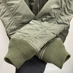 【曜日割引対象外】 アルファ インダストリーズ ALPHA INDUSTRIES USA製 MA-1 フライトジャケット ナイロン ジャケット カーキ Mサイズ 201MT-4433