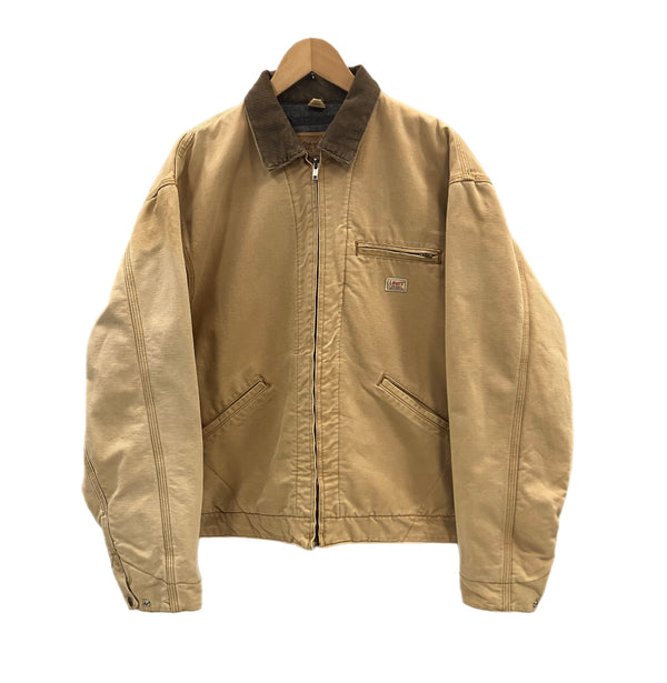 リーバイス Levi's 90's 90年代 コットンダック ワークジャケット ブルゾン デトロイトジャケット 裏ブランケット  MADE IN USA アメリカ製 VINTAGE ヴィンテージ 70743-62 40 ジャケット ベージュ 101MT-5171
