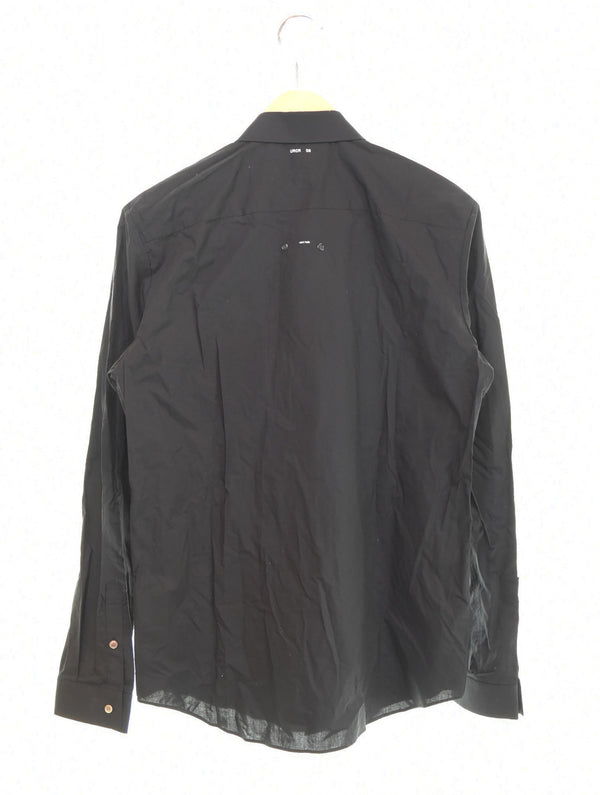 アンダーカバー UNDERCOVER 10ss less but better 2010ss デッドストック NOS E4407 3 長袖シャツ ブラック 103MT-2875