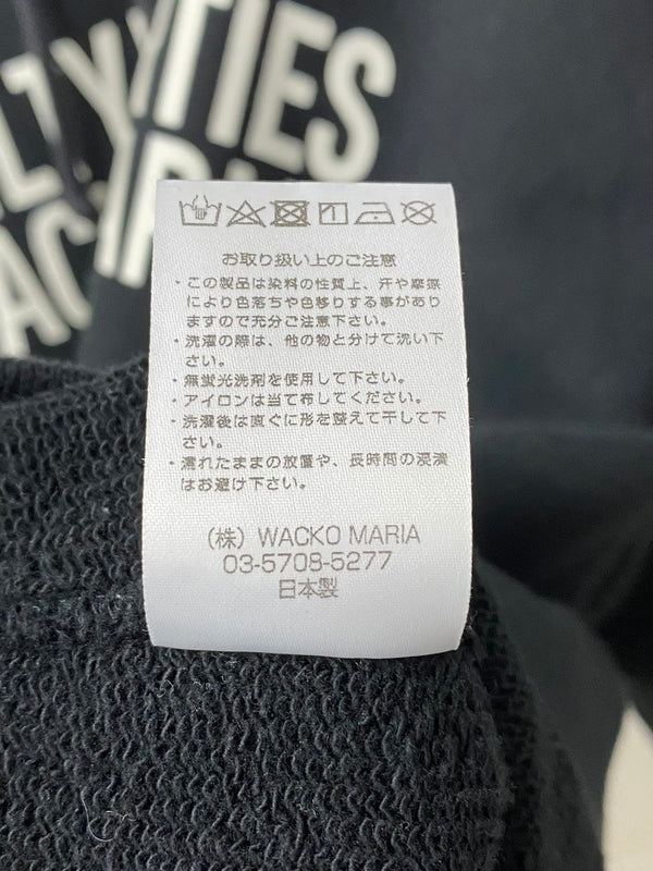 ワコマリア WACKO MARIA GUILTY PARTIES  オーバーサイズ パーカ ロゴ ブラック Lサイズ 201MT-2299
