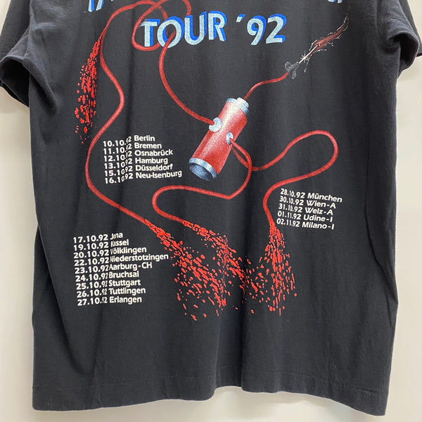 【曜日割引対象外】 ヴィンテージ vintage 90's Sodom ''tapping the vein'' screen stars 1992 Tシャツ ブラック XLサイズ 201MT-3830 VB