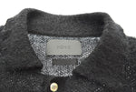 ヨーク YOKE 24AW BRUSHED MOHAIR KNIT SHIRTモヘアニット シャツ 黒 YK24FW0838S 3 カーディガン ブラック 103MT-2227
