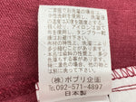 ポプリ pot-pourri  リネン LINEN 麻 ノースリーブ ロングワンピース 日本製 ポケット付き BORDEAUX ボルドー 赤 30379 ワンピース 無地 レッド 104LT-171
