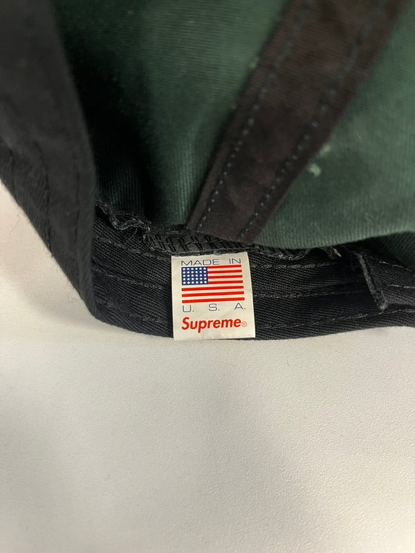 シュプリーム SUPREME Visor Label 6-Panel Dark Green バイザー 6パネル ロゴラベル 帽子 メンズ帽子 キャップ グリーン 101hat-154