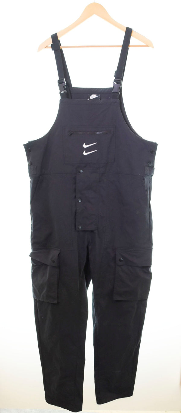 ナイキ NIKE NSW SWOOSH OVERALLS スウッシュ オーバーオールズ 黒 CU3897-010 トップスその他 刺繍 ブラック LLサイズ 103MT-445