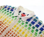 シュプリーム SUPREME 23SS GRADIENT GRID ZIP UP POLO ジップアップ ポロ シャツ ニット  L 半袖ポロシャツ マルチカラー 103MT-3443
