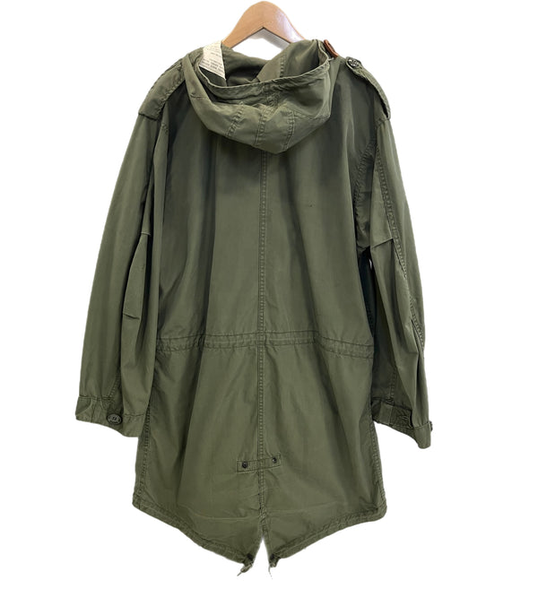 ミリタリー military 60's 60年代 US.ARMY 米軍 実物 M-51 ミリタリージャケット モッズコート フーデッドコート フィッシュテール VINTAGE ヴィンテージ SMALL コート カーキ Sサイズ 101MT-4903