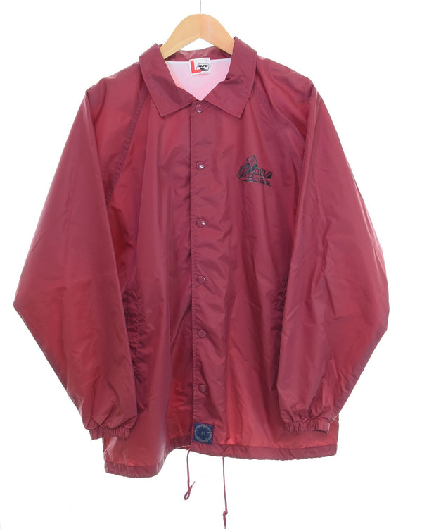 エムアンドエム M&M CUSTOM PERFORMANCE カスタムパフォーマンス COACH JACKET コーチ ジャケット ナイロン ジャケット ワインレッド Lサイズ 103MT-2398