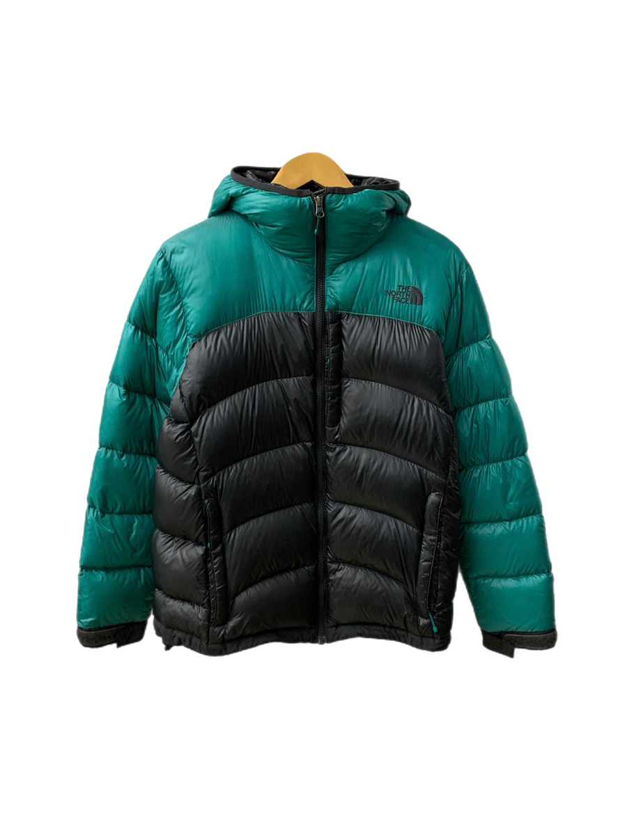 ノースフェイス THE NORTH FACE アコンカグア フーディー ダウンジャケット ACONCAGUA HOODIE ND18104 ジャケット  ロゴ グリーン Sサイズ 201MT-2412 | 古着通販のドンドンサガール