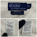 【曜日割引対象外】 ラルフローレン POLO RALPH LAUREN 90's BEACH CAMP オープンカラーシャツ リネン シルク 半袖シャツ ホワイト Lサイズ 201MT-3891 VB