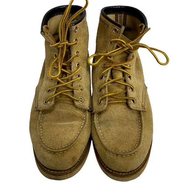 【曜日割引対象外】 レッドウィング RED WING 90's 四角犬タグ アイリッシュセッター スエード US7 メンズ靴 ブーツ ワーク ベージュ 25cmサイズ 201-shoes1561 VB