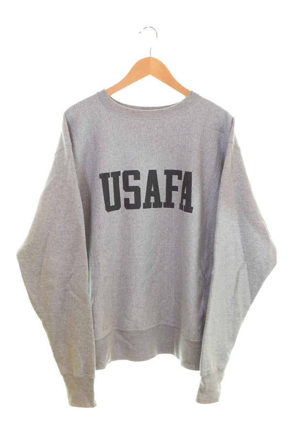 スリーフェイス THREEFACE USAFA  REVERSE WEAVE リバースウィーブ スウェット グレー Lサイズ 103MT-2991