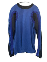 コムデギャルソン COMME des GARCONS HOMME PLUS カーブ期 03SS カーブ ライン カットソー ロンT ブルー 601MT-37