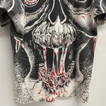 【曜日割引対象外】 ヴィンテージ vintage 90's skull tee タグ無し Tシャツ ホワイト 201MT-4685 VB