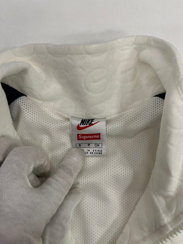 シュプリーム SUPREME ×NIKE ナイキ 21SS Velour Track jacket ベロアトラックジャケット 白 DB0496-133 ジャケット ホワイト Sサイズ 101MT-5275
