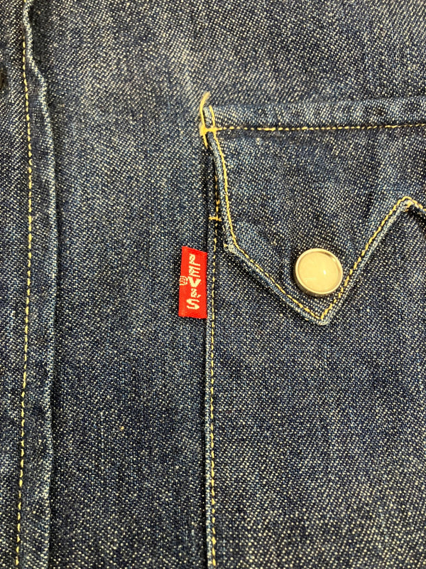 リーバイス Levi's Vintage Clothing LVC 90's 90年代 ショートホーン復刻 デニムウエスタンシャツ BIGE インディゴ made in USA アメリカ製  ヴィンテージ 長袖シャツ ブルー Mサイズ 101MT-4140