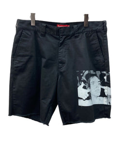 シュプリーム SUPREME 21SS Iggy Pop Work Short イギー ポップ ワーク ショーツ 黒 プリント ハーフパンツ ブラック SIZE 34 104MB-279