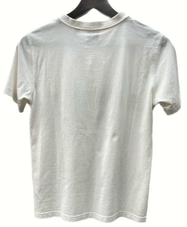 バーバリー Burberry LONDON ENGLAND by Riccardo Tisci リカルド ティッシ 半袖 カットソー クルーネック WHITE 白 THTHAGAR129SAM 8008894 Tシャツ ロゴ ホワイト XSサイズ 104LT-88