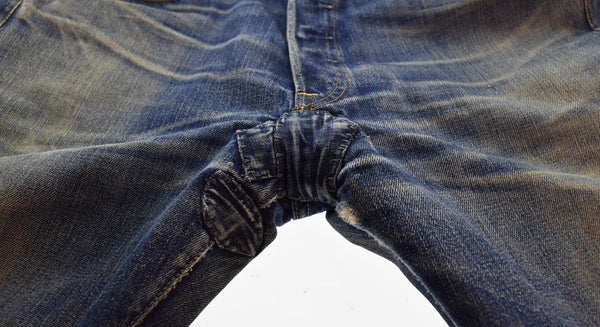 リーバイス Levi's 00's 2004年 501xx 1955年 復刻 USA製 アメリカ限定 ボタンフライ ボタン裏 R リペア デニム ブルー 35/34 103MB-595