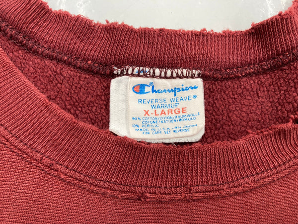 チャンピオン Champion 80's REVERSE WEAVE リバースウィーブ  トリコタグ ヴィンテージ カレッジ Pi Kappa Alpha 2段 カプセル 臙脂 スウェット プリント ワインレッド XLサイズ 104MT-681