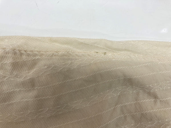 ダブルアールエル RRL 90s 三ツ星タグ SHIRT バンドカラー ヘンリーネック ハーフボタン ヴィンテージ VINTAGE ラルフローレン RALPH LAUREN コットン モーリシャス製 BEIGE 長袖シャツ 刺繍 ベージュ Mサイズ 104MT-2025