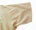 ラルフローレン RalphLauren ボーダー リネン 半袖 ポロシャツ ポケットシャツ KK-RL-YM0323 半袖ポロシャツ ベージュ Lサイズ 103MT-2388