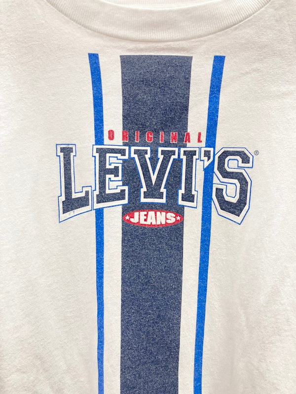 リーバイス Levi's USA製 LEVI'S JEANS リーバイスジーンズ 半袖 US古着 XL Tシャツ プリント ホワイト LLサイズ 101MT-2599