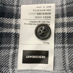 ディセンダント DESCENDANT チェック フランネル 長袖シャツ グレー 2サイズ 201MT-4762