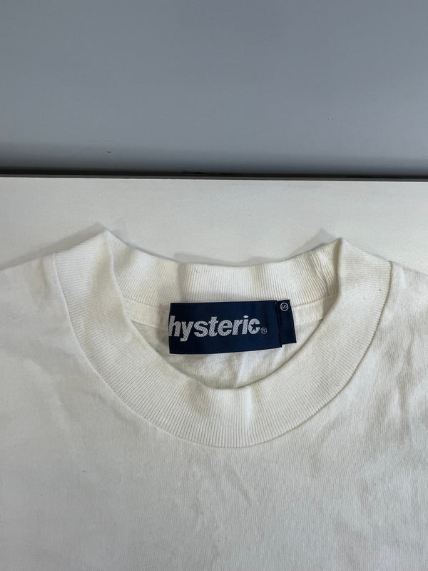 ヒステリックグラマー HYSTERIC GLAMOUR HYSTERIC ヒステリック アフロガール  ロゴ プリントＴシャツ 白 Tシャツ ホワイト Ｓサイズ 101LT-256