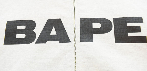 アベイシングエイプ A BATHING APE FOOTBALL RELAXED FIT FULL ZIP HOODIE ロゴ プリント パーカー グレー 001ZPJ301002M パーカ グレー Lサイズ 103MT-2039