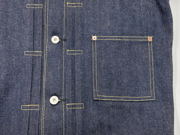 ウエアマスターズ WEARMASTERS Lot.200 Denim Jacket 大戦モデル 月桂樹ボタン 針シンチ デニムジャケット Gジャン 濃紺 サイズ 40 ジャケット 無地 ネイビー 104MT-2014