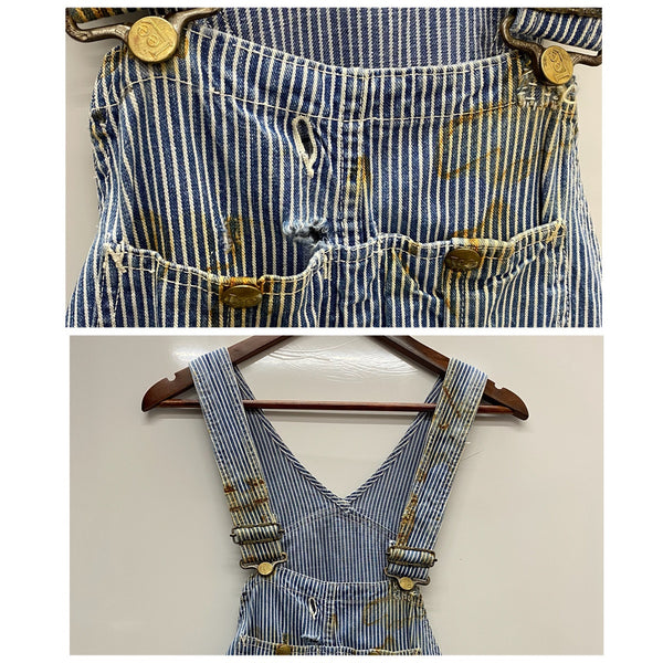 【曜日割引対象外】 リー Lee 50's ヒッコリーストライプ つなぎ・オーバーオール ブルー 201MB-1047 VB